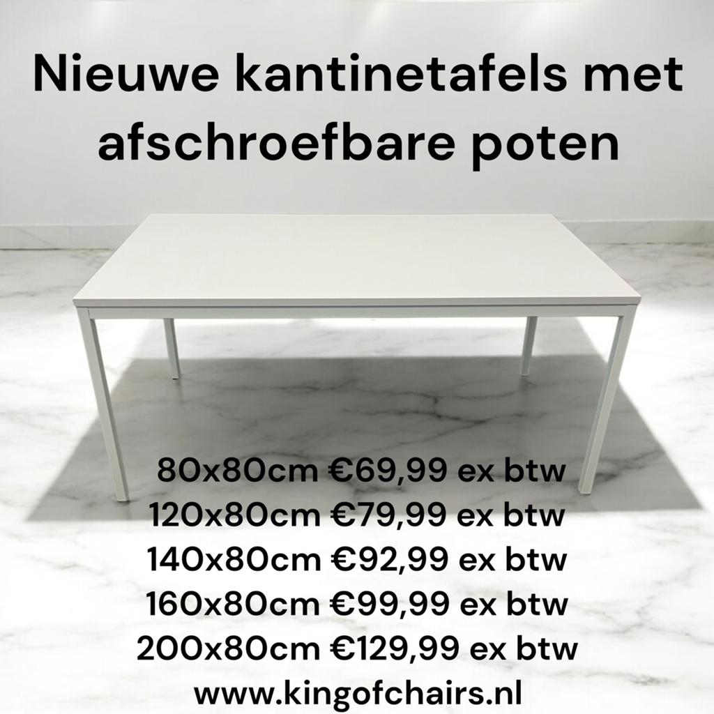 Kantinetafels 120x80cm kantoortafels vergadertafels nieuw, Huis en Inrichting, Tafels | Eettafels, 100 tot 150 cm, 50 tot 100 cm