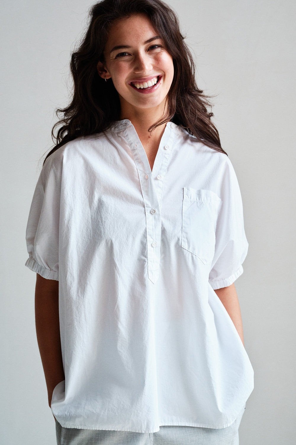 Penn&Ink Spierwitte Blouse Maat 36, Wit, Nieuw, Ophalen of Verzenden, Penn&Ink