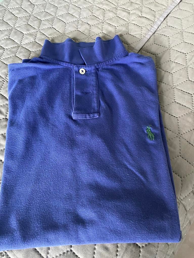Polo Ralph Lauren Slim Fit Polo - Maat M, Ophalen of Verzenden, Zo goed als nieuw, Maat 48/50 (M), Blauw