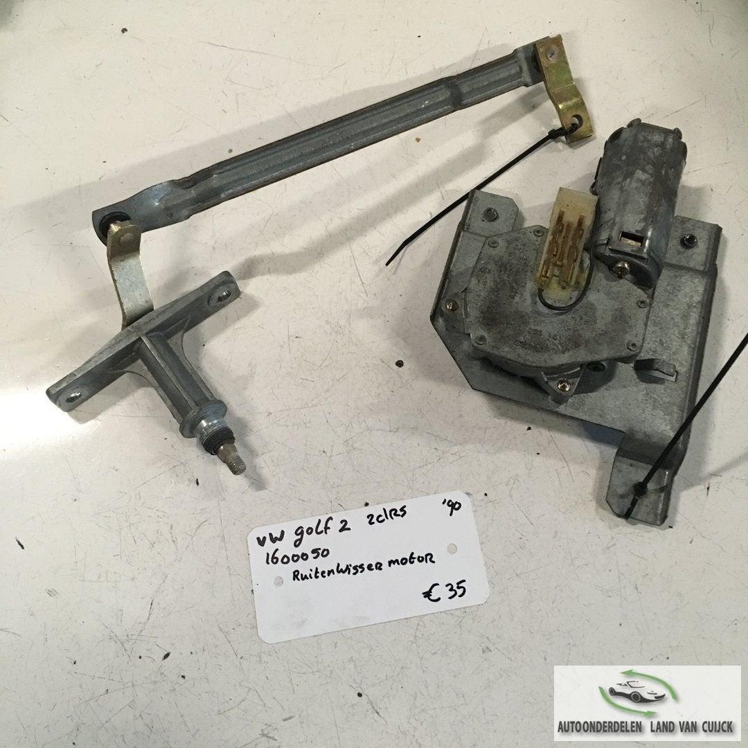 Vw Golf 2  3drs Ruitenwissermechaniek met motor Achter