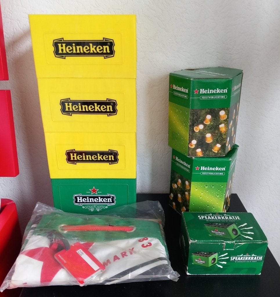 Heineken: CD Kratjes, Feestverlichtingen, Speelkaarten, Tas, Ophalen of Verzenden, Zo goed als nieuw, Overige typen, Heineken