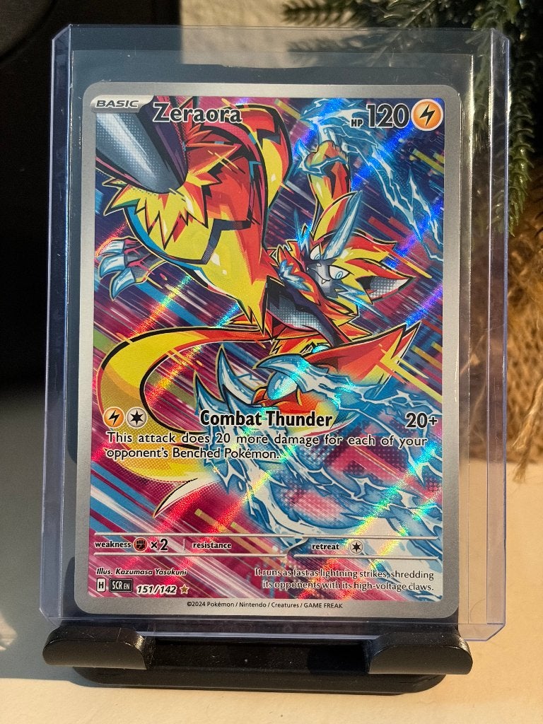 Zeraora | 151/142 | Stellar Crown, Ophalen of Verzenden, Gebruikt, Losse kaart, Foil
