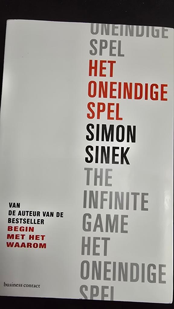 Het Oneindige Spel - Simon Sinek (Business Contact), Ophalen of Verzenden, Zo goed als nieuw, Management, Simon Sinek