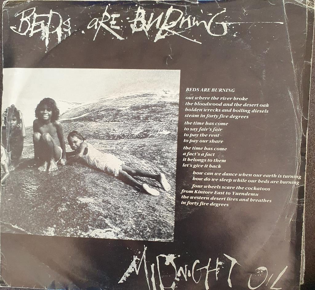 Midnight Oil - Beds Are Burning, Cd's en Dvd's, Vinyl Singles, Gebruikt, 7 inch, Pop, Single