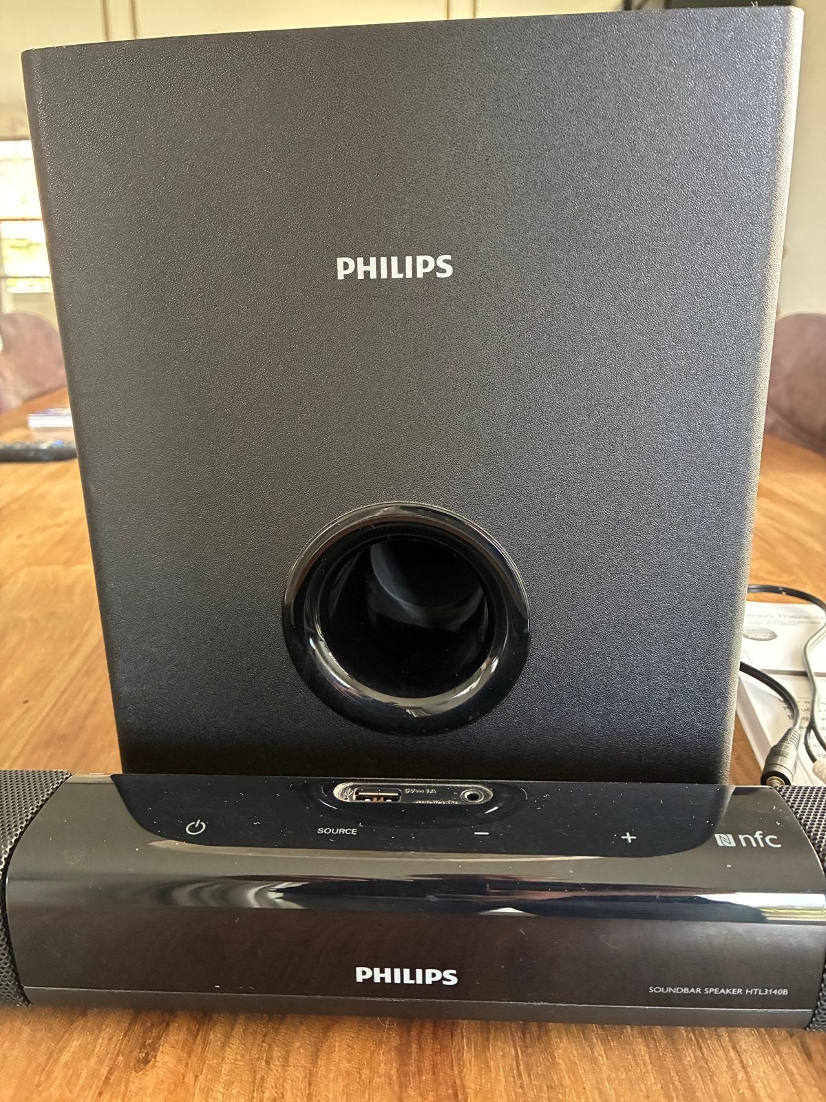 Philips Soundbar HTL3140B met subwoofer, Ophalen, Bluetooth, Zo goed als nieuw