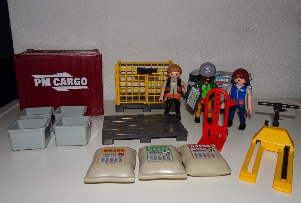 Playmobil cargoteam met lading (5259), Kinderen en Baby's, Ophalen of Verzenden, Gebruikt, Complete set