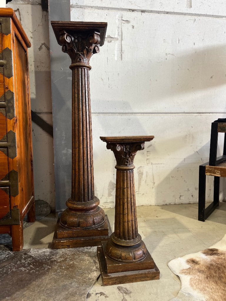Set van 2 decoratieve zuilen met klassieke uitstraling, Huis en Inrichting, Ophalen, Gebruikt