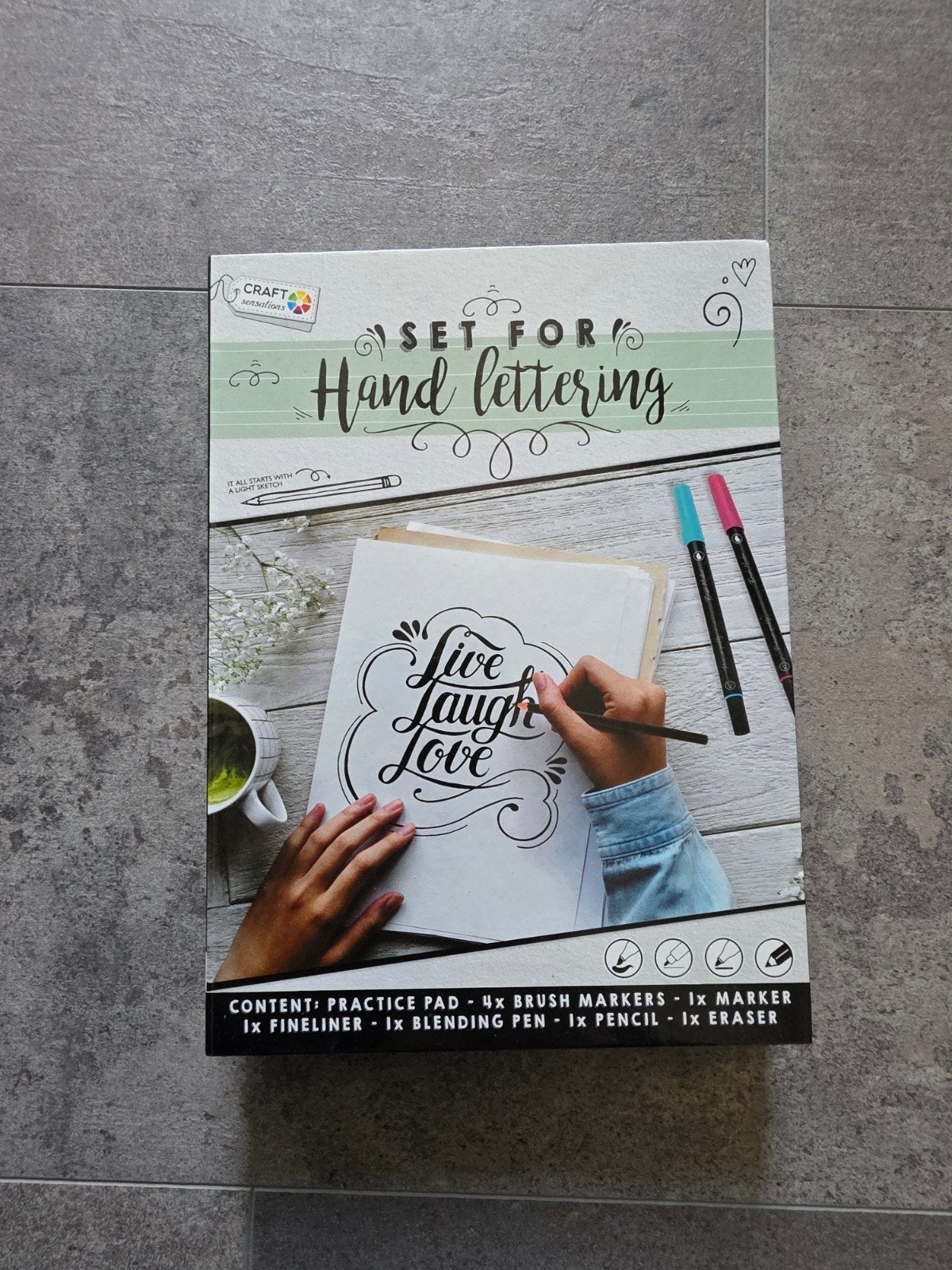 Craft Sensations hand lettering set NIEUW, Hobby en Vrije tijd, Ophalen of Verzenden, Nieuw