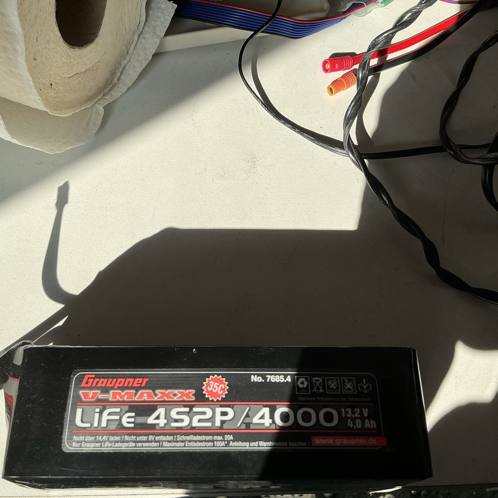 Graupner V-MAXX LiFe 4S2P/4000 Accu, Ophalen of Verzenden, Gebruikt
