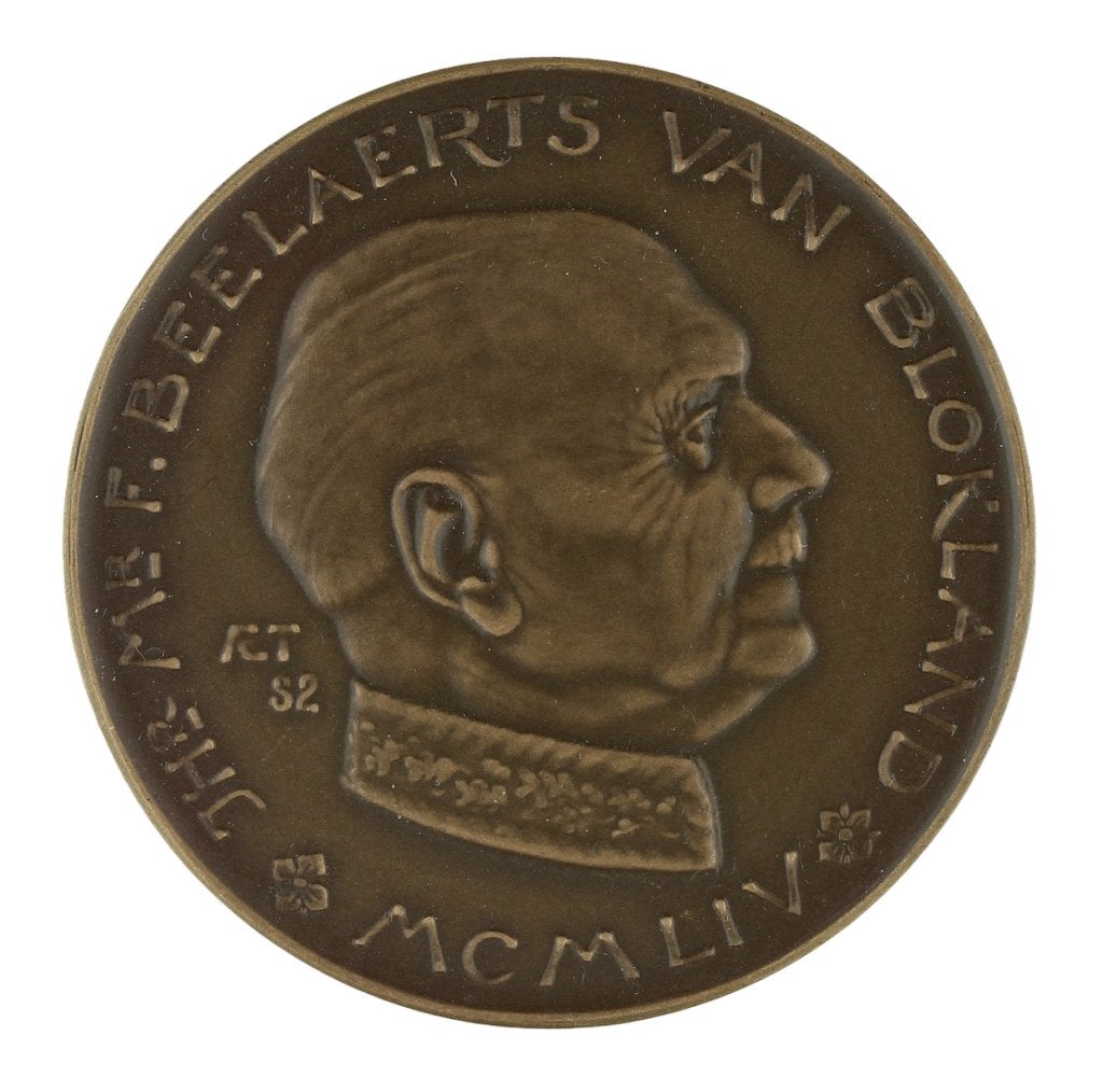 Penningen VPK 1954 L.O. Wenckebach : Beelaerts van Blokland, Verzenden, Brons, Nederland