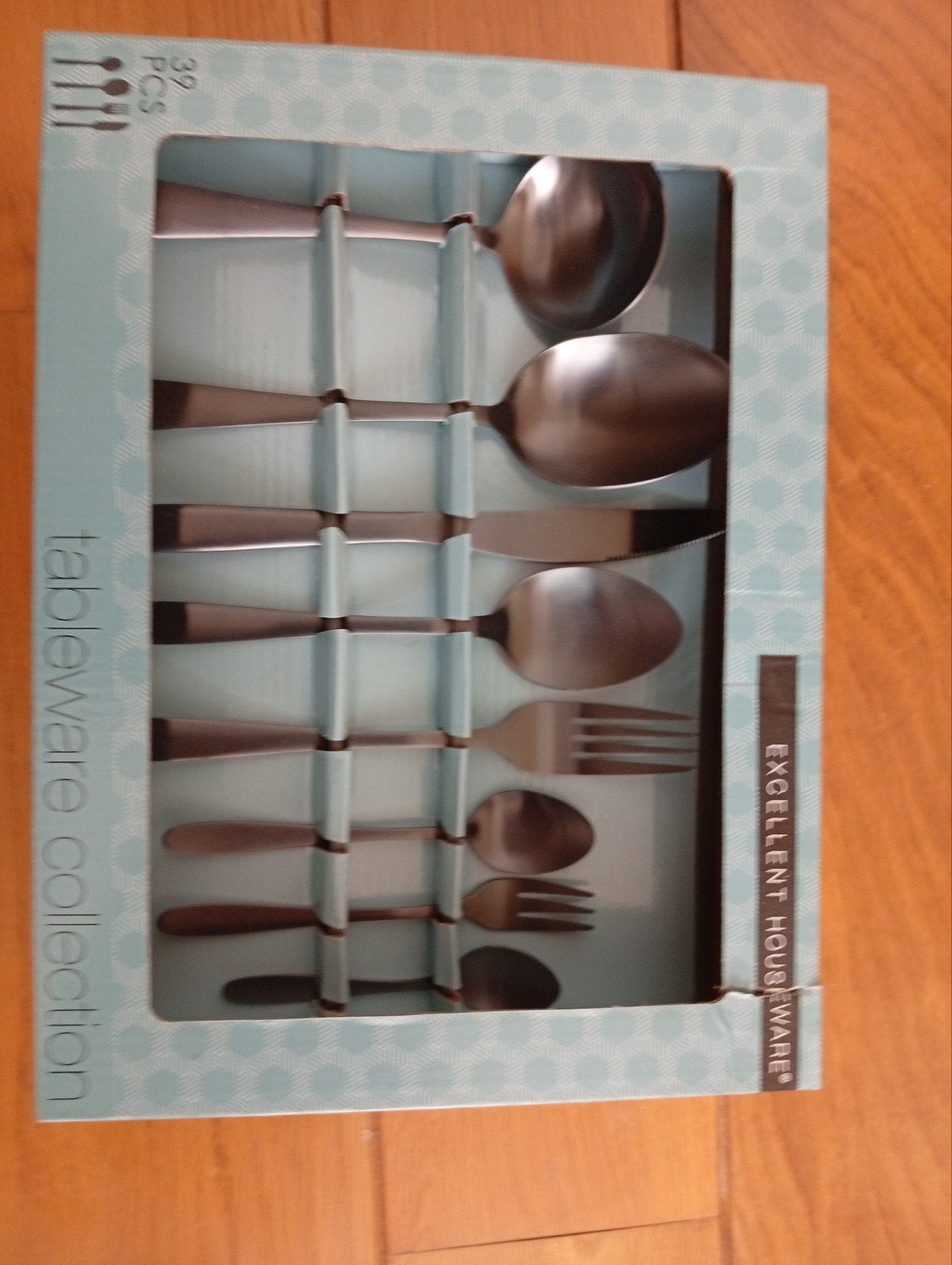 Excellent Houseware 39-delige bestekset (zwart), Bestekset, Nieuw, Ophalen of Verzenden, Rvs of Chroom
