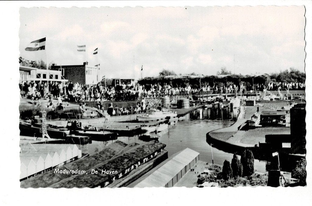 Den Haag, Madurodam, de Haven, Verzamelen, Ophalen of Verzenden, 1940 tot 1960, Ongelopen, Zuid-Holland