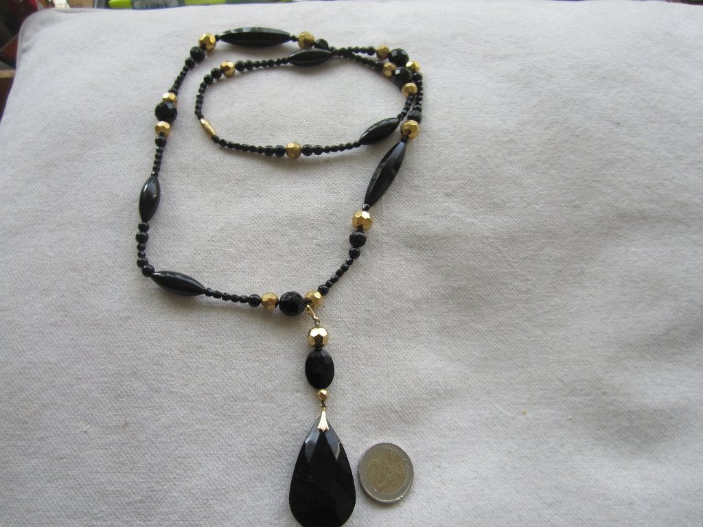 19.  Schitterende oude ketting,  90 cm, Ophalen, Overige materialen, Ketting