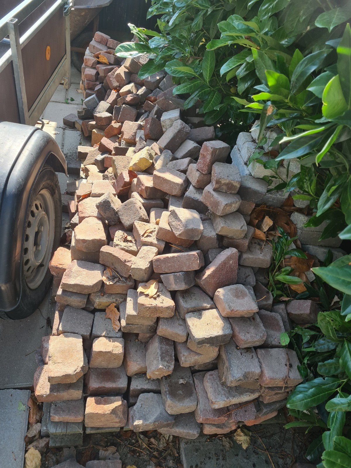 gratis partij halve oude waaltjes, Tuin en Terras, Minder dan 3 m³, Ophalen