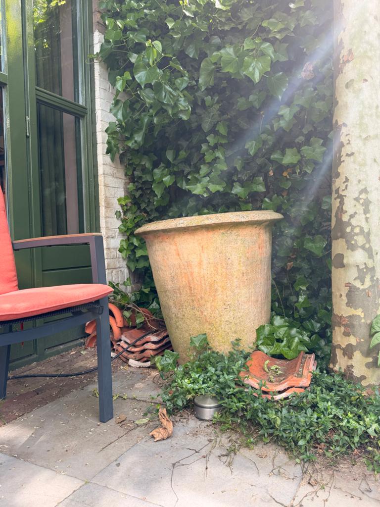 Grote terracotta pot - 70cm hoog, 70cm diameter, Ophalen, Gebruikt, Balkon, 40 cm of meer