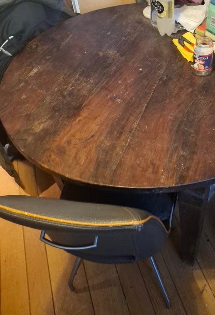 Koloniale Teak Tafel 120, Ophalen, Gebruikt, Koloniaal, Vier personen