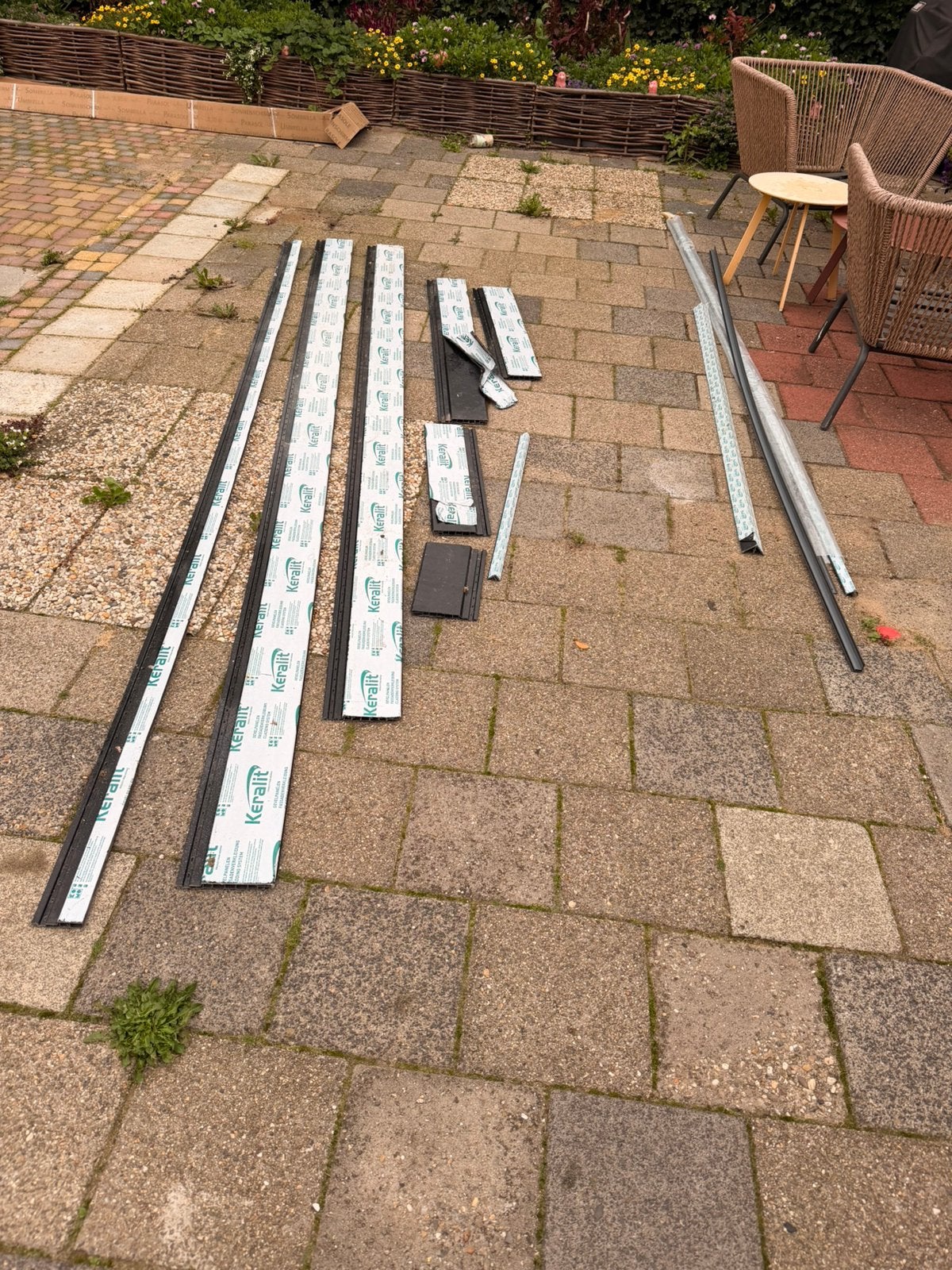 Restpartij Keralit gevelbekleding, Doe-het-zelf en Verbouw, Ophalen, Zo goed als nieuw