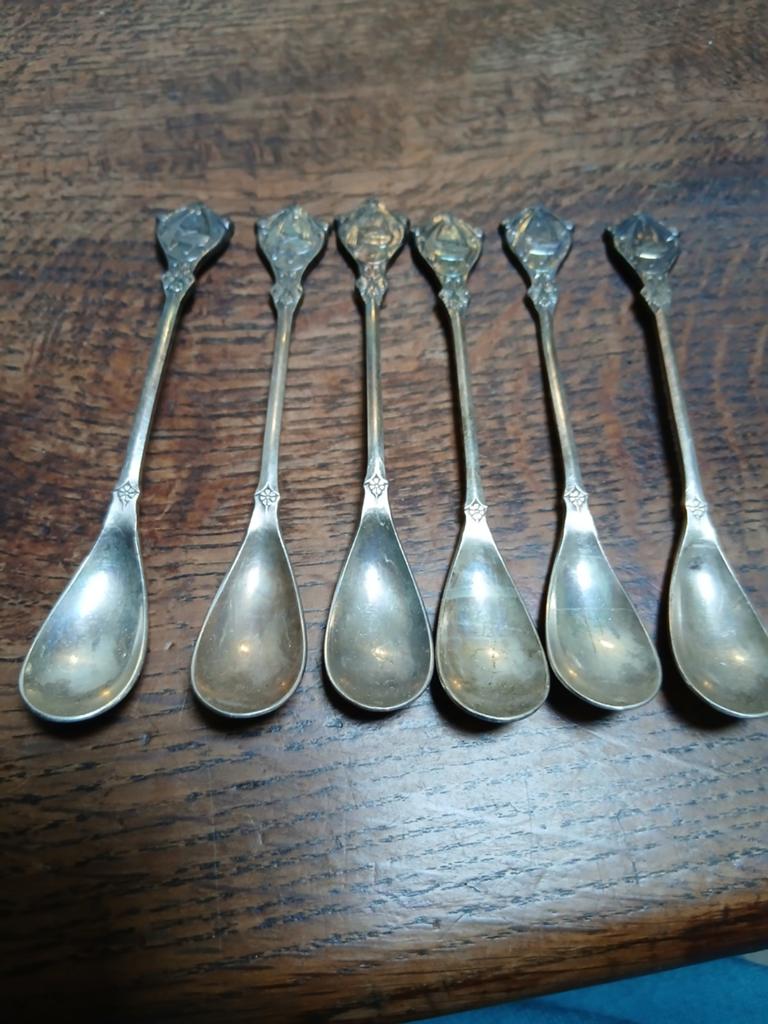 6 theelepeltjes prins Maurits, Ophalen of Verzenden