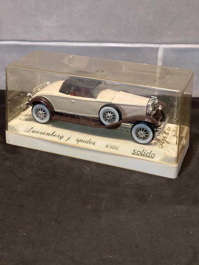 Modelauto Solido Duesenberg j Spider, beige (050526h), Hobby en Vrije tijd, Verzenden, Nieuw, Auto