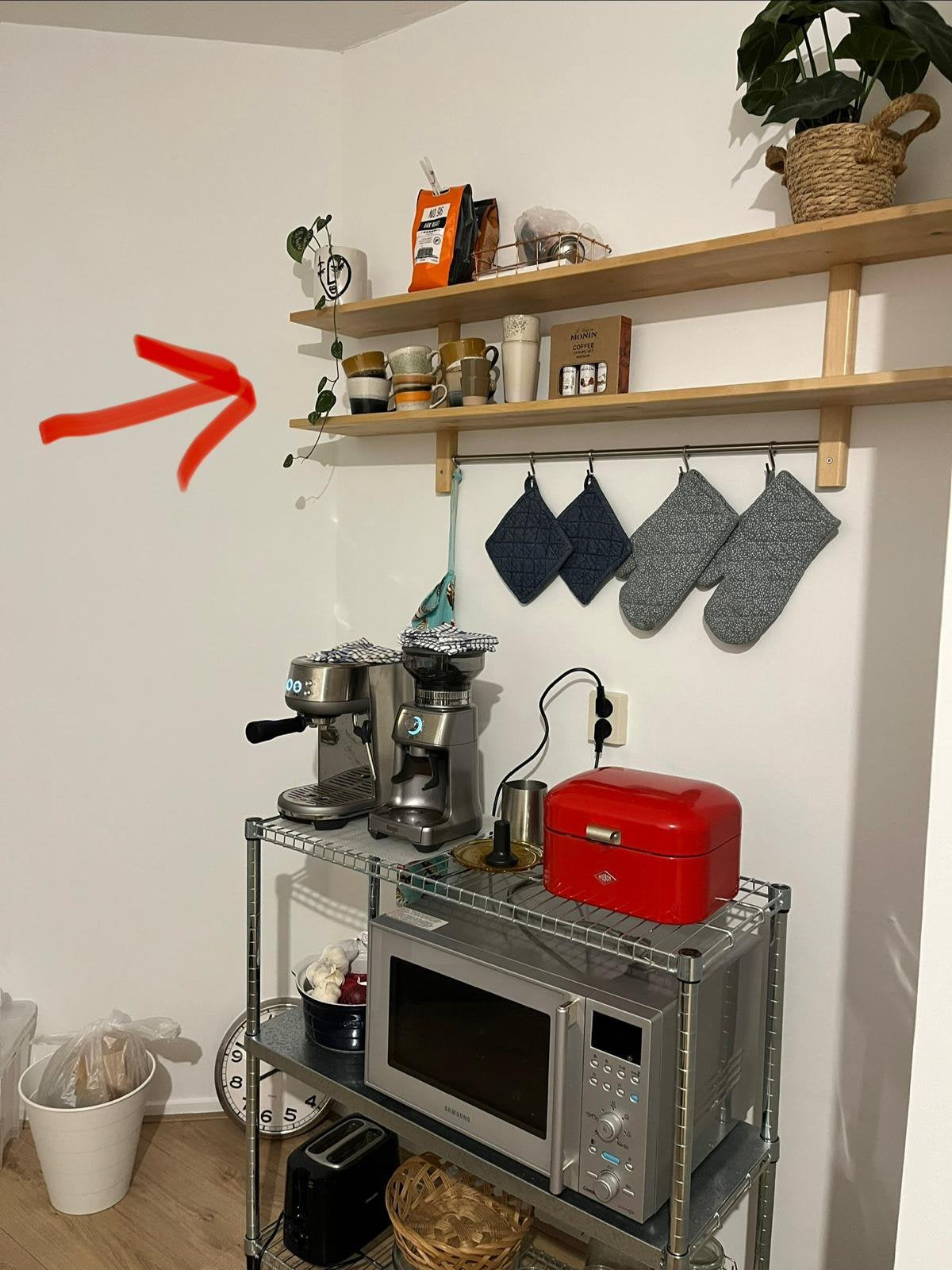 IKEA (keuken)rek - 140 x 50 cm, Ophalen, Hout, IKEA, Bruin