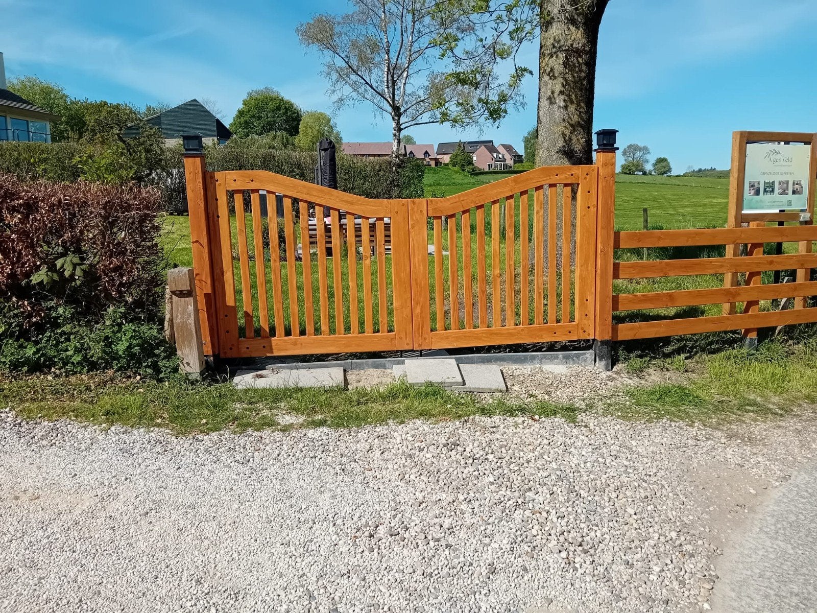 Eiken of Douglas houten Barones toegamgspoort, Tuin en Terras, Ophalen