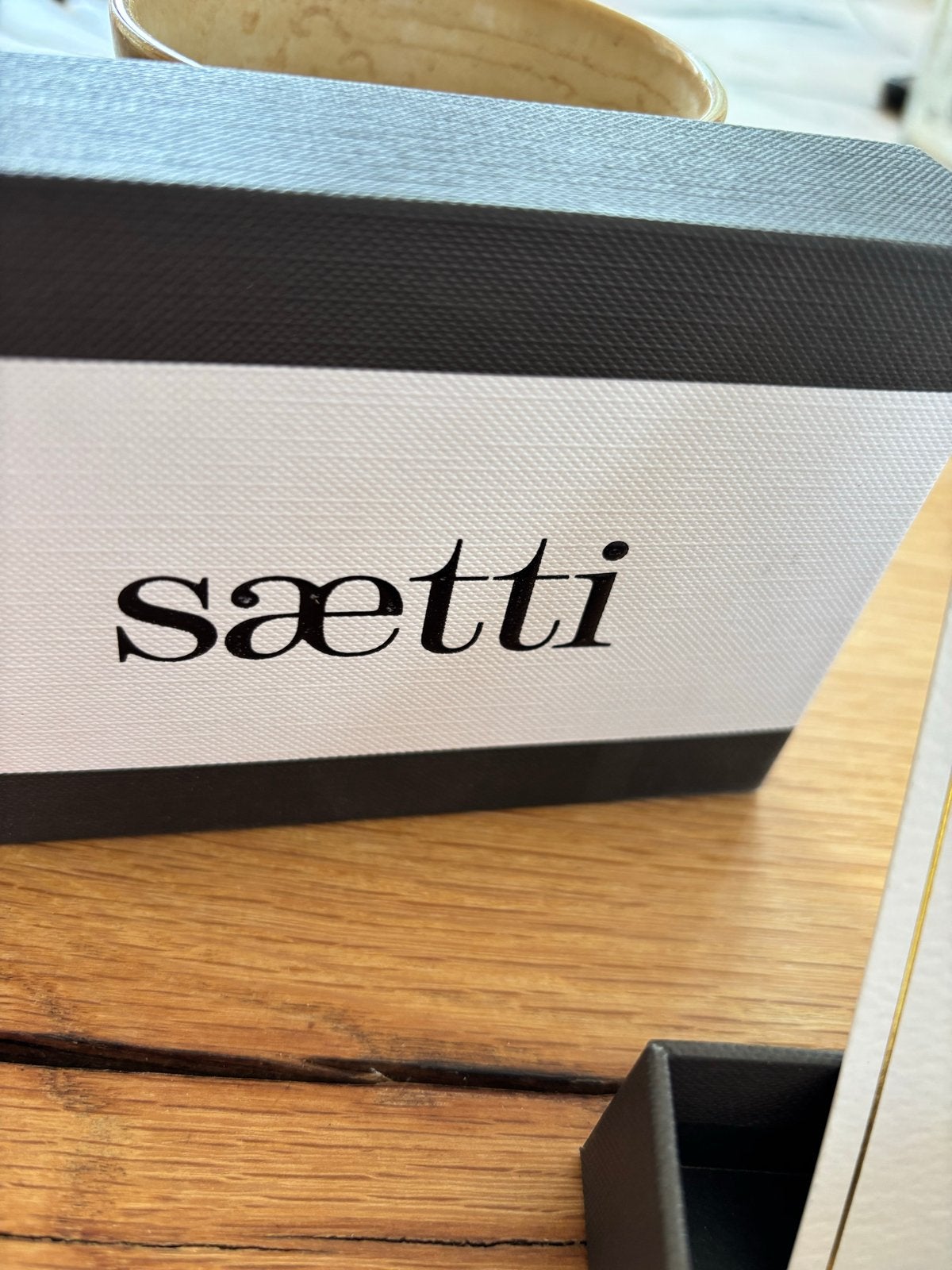 Saetti Sleuteletui Zwart Leer met Goudkleurige Details, Ophalen of Verzenden, Nieuw