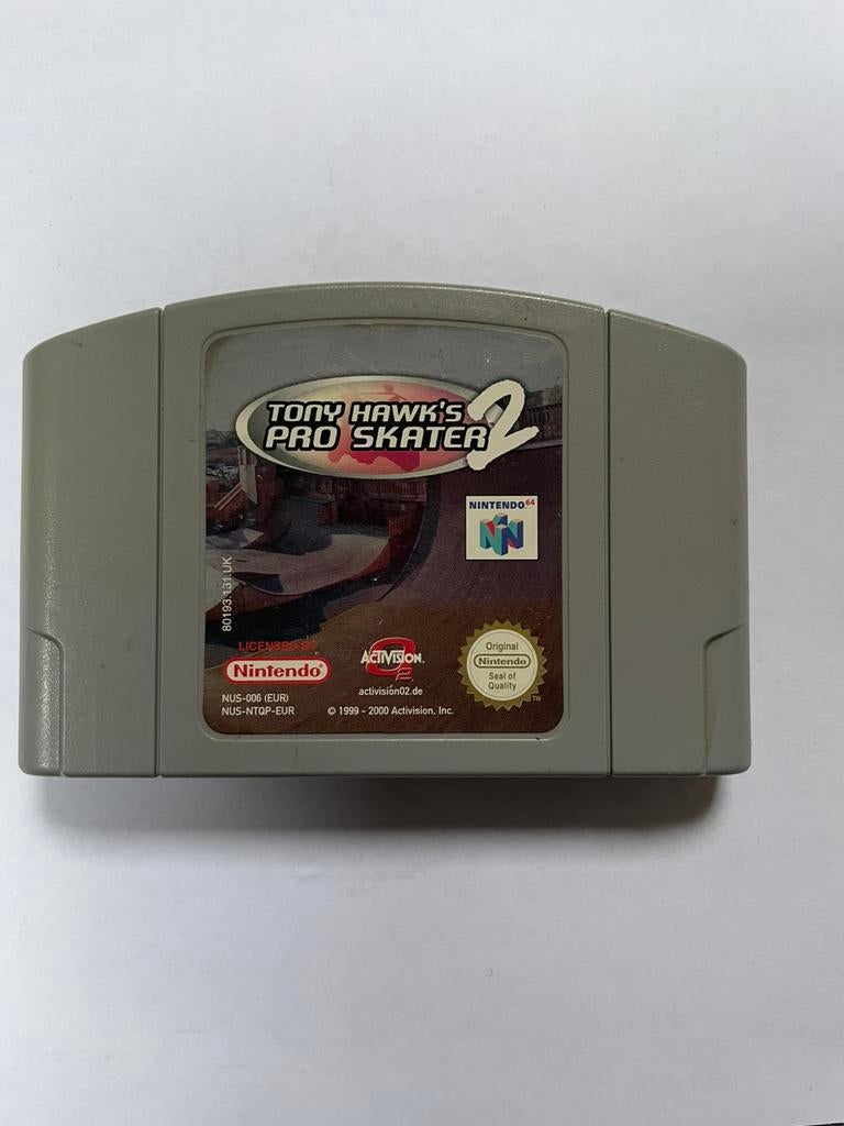 Tony Hawk’s Pro Skater 2 met garantie, Spelcomputers en Games, Games | Nintendo 64, Zo goed als nieuw, Sport, 1 speler, Vanaf 3 jaar