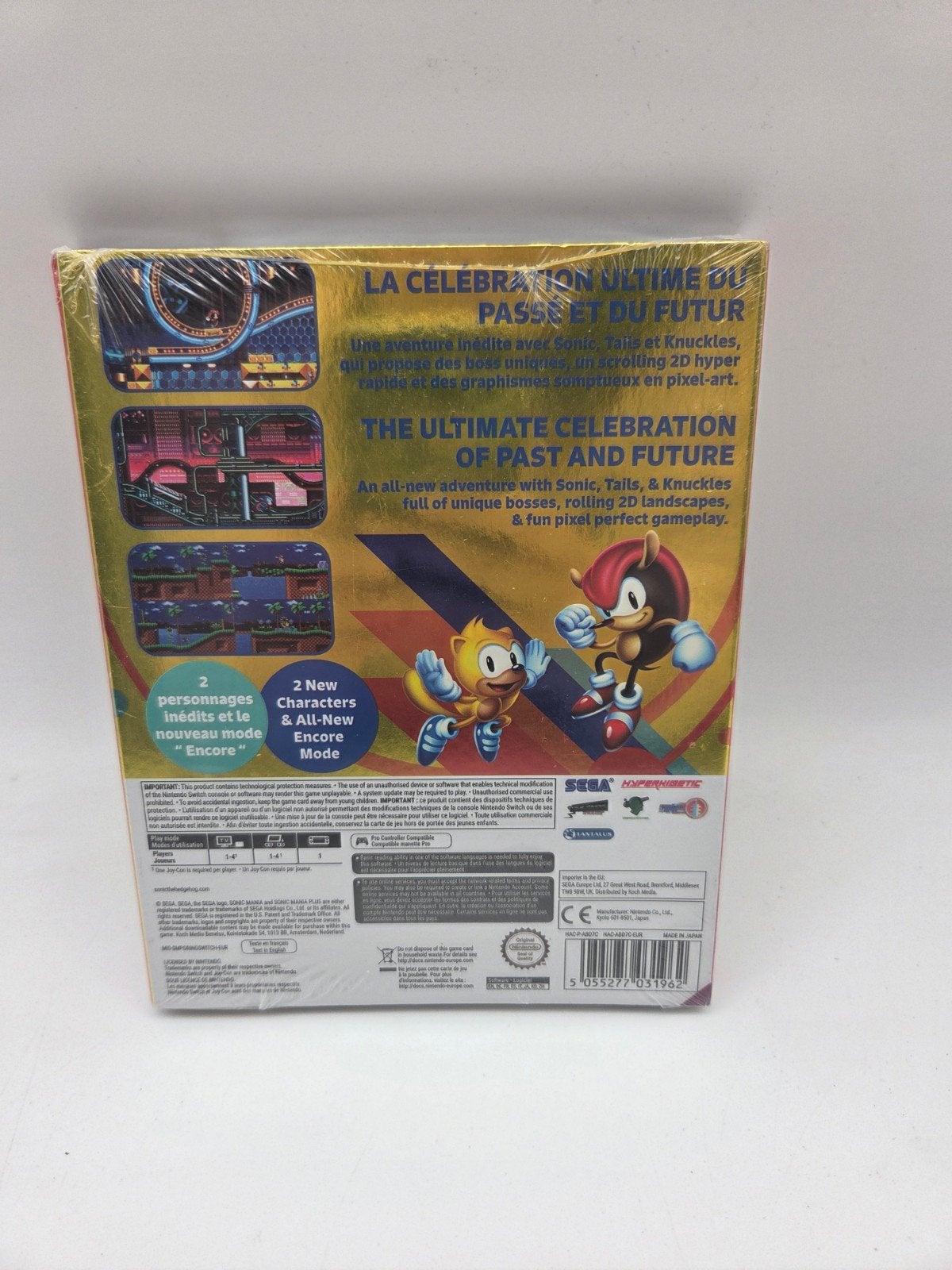 Sonic Mania Plus - Nintendo Switch (Geseald), Support@sega.co.uk, SEGA Europe Ltd. 27 Great West Road, Brentford, Middlesex, TW8 9BW, United Kingdom