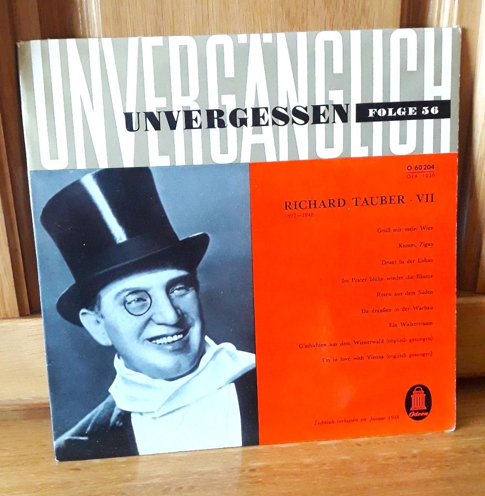 Richard Tauber VII - Odeon O 60204 - Folge 56 - Unvergessen, Opera of Operette, 7 inch, Ophalen of Verzenden, Zo goed als nieuw
