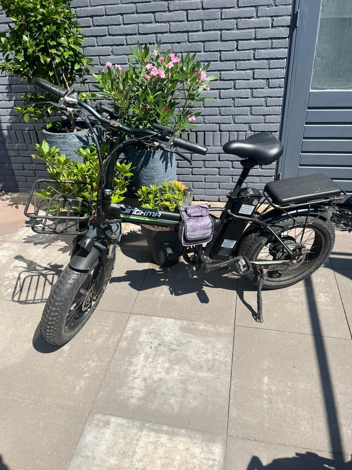 JINGHMA Opvouwbare Elektrische Fatbike – Slechts 1.216 km, Fietsen en Brommers, Elektrische fietsen, Ophalen of Verzenden, Zo goed als nieuw