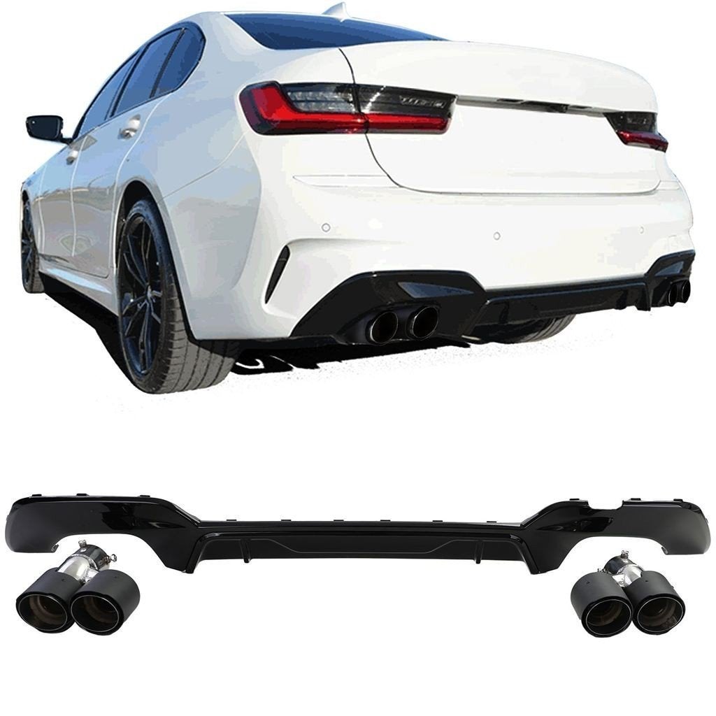 M3 Look Uitlaat Diffuser Voor Bmw 3 Serie G20 G21 M Pack Car, Verzenden, Automotive Parts, A.parts@hotmail.nl, Trasmolenlaan 12 3447 GZ Woerden