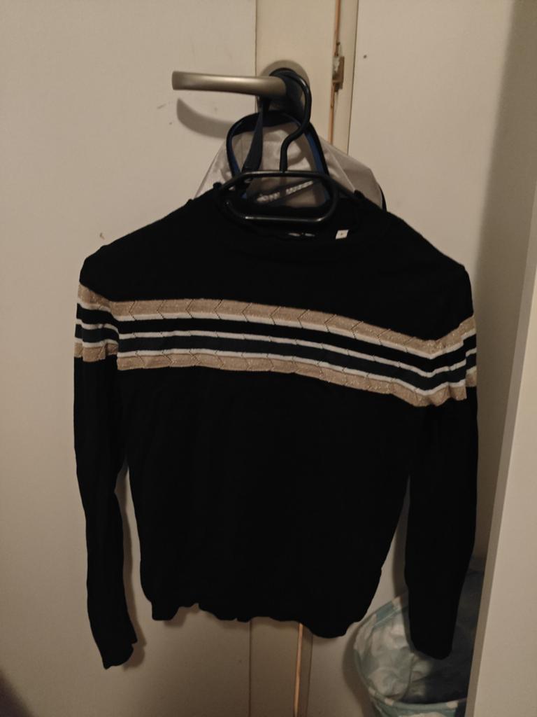 Navy trui met strepen nafnaf, Kleding | Dames, Maat 38/40 (M), Zwart, Ophalen of Verzenden, Onbekend