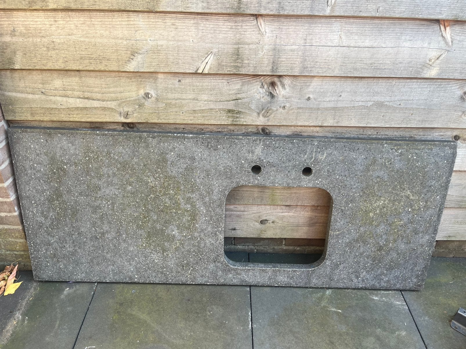 Terrazzo aanrechtblad 163x60cm, Huis en Inrichting, Keuken | Keukenelementen, Ophalen, 150 tot 200 cm, Zo goed als nieuw, Minder dan 100 cm