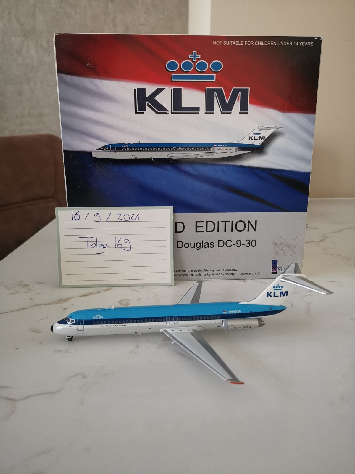 KLM DC-9-30 Inflight200 1:200 IF932023 Reg. PH-DOA, Hobby en Vrije tijd, Overige merken, 1:200 of kleiner, Nieuw, Ophalen of Verzenden