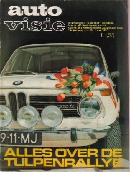 Autovisie 18 1970 : Isuzu 1600 Florian - Tulpenrallye, Ophalen of Verzenden, Gelezen, Algemeen