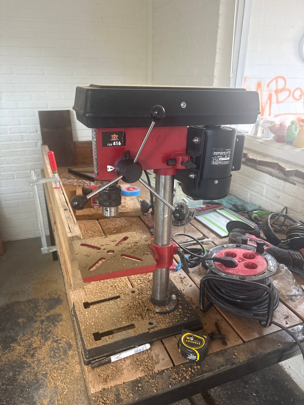 Topcraft Kolomboormachine TSB 416 - Zo goed als nieuw, Ophalen, Zo goed als nieuw, 400 tot 600 watt, Kolomboormachine