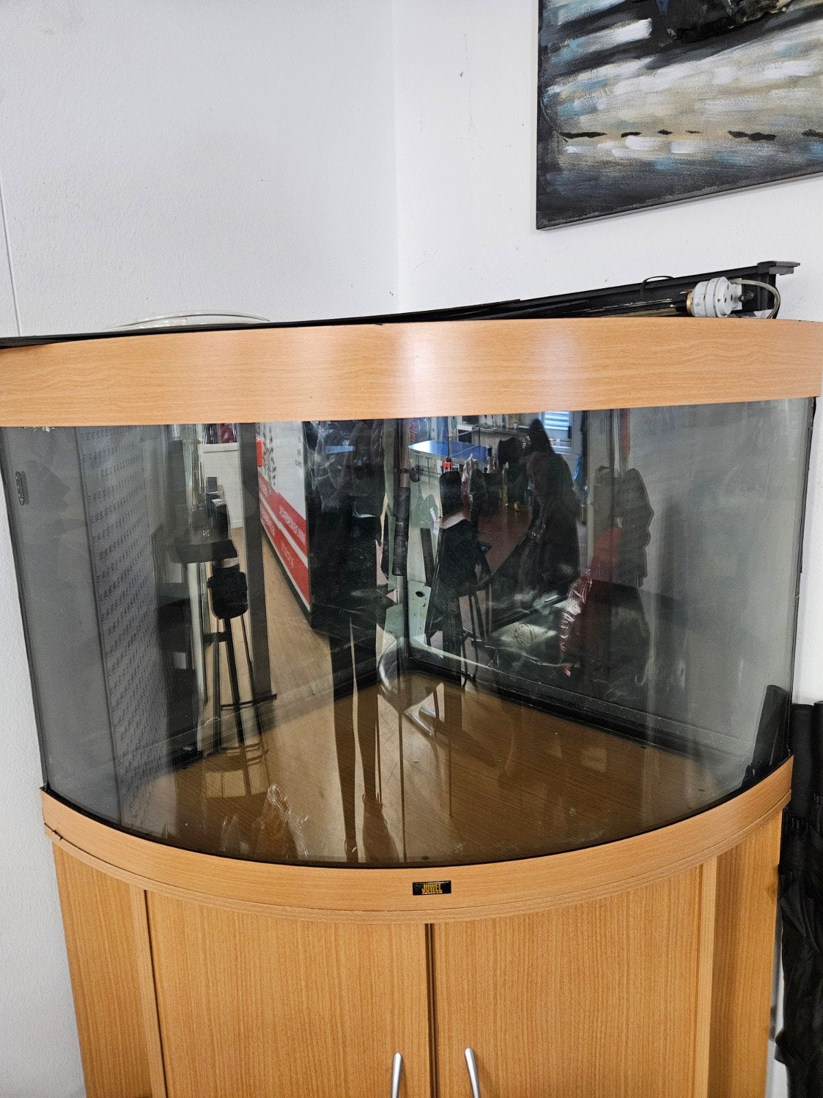 Juwel hoekprofiel aquarium, Dieren en Toebehoren, Vissen | Aquaria en Toebehoren, Ophalen, Zo goed als nieuw, Leeg aquarium