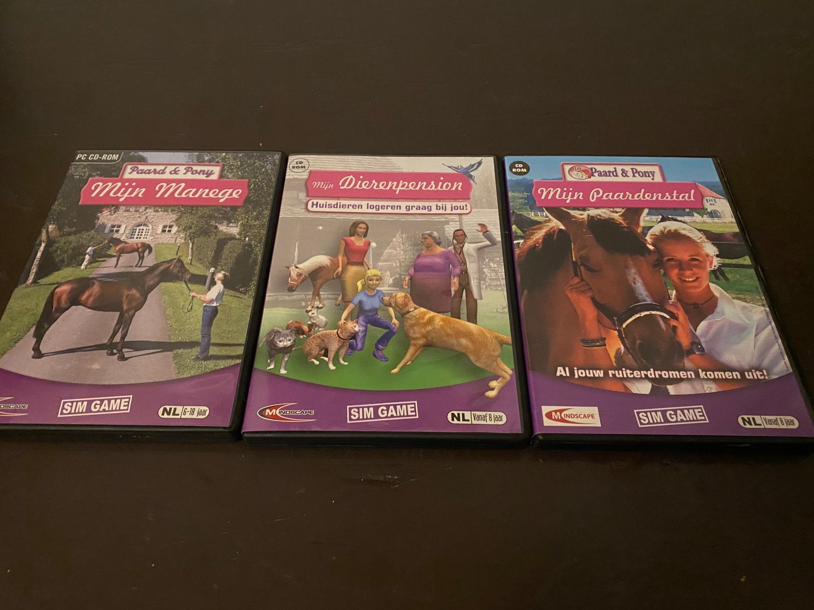 3x PC Game: Mijn Manege, Paardendstal, Dierenpension (ZGAN), Spelcomputers en Games, Games | Pc, 1 speler, Ophalen of Verzenden