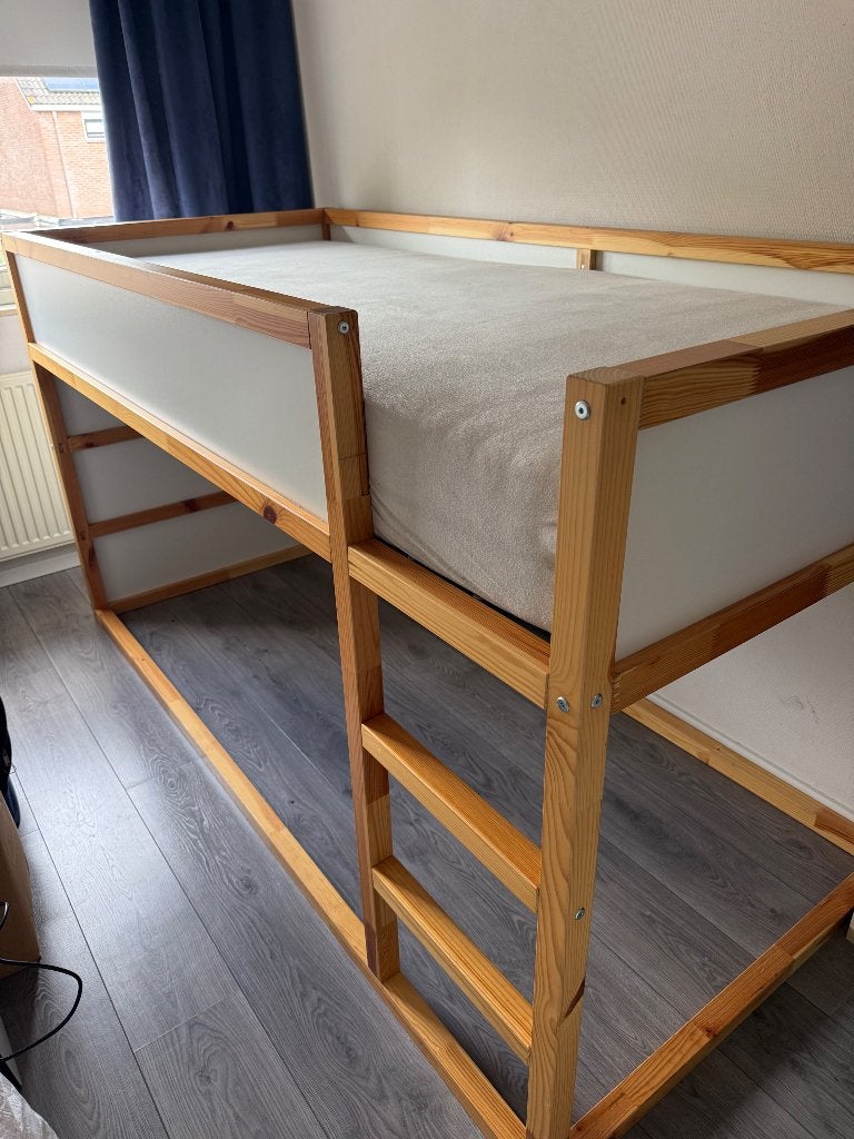 Kinder bed, Ophalen, 85 tot 100 cm, Hoogslaper of Stapelbed, Zo goed als nieuw