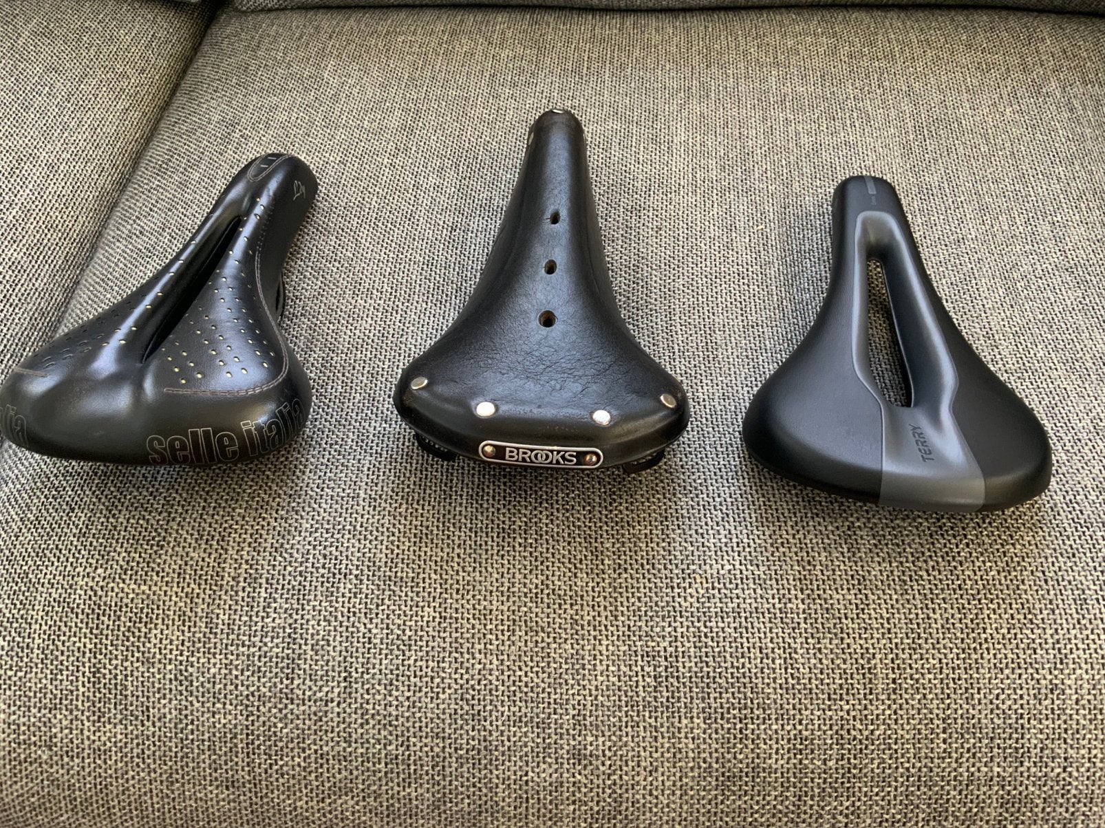 Terry, Brooks, Selle Italia, zadels, Ophalen, Zo goed als nieuw