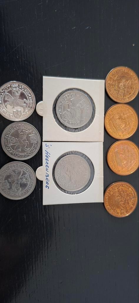 150 jr kon.marine en 600 jr die stat van den berge bieden, Ophalen of Verzenden, Nederland, Munten