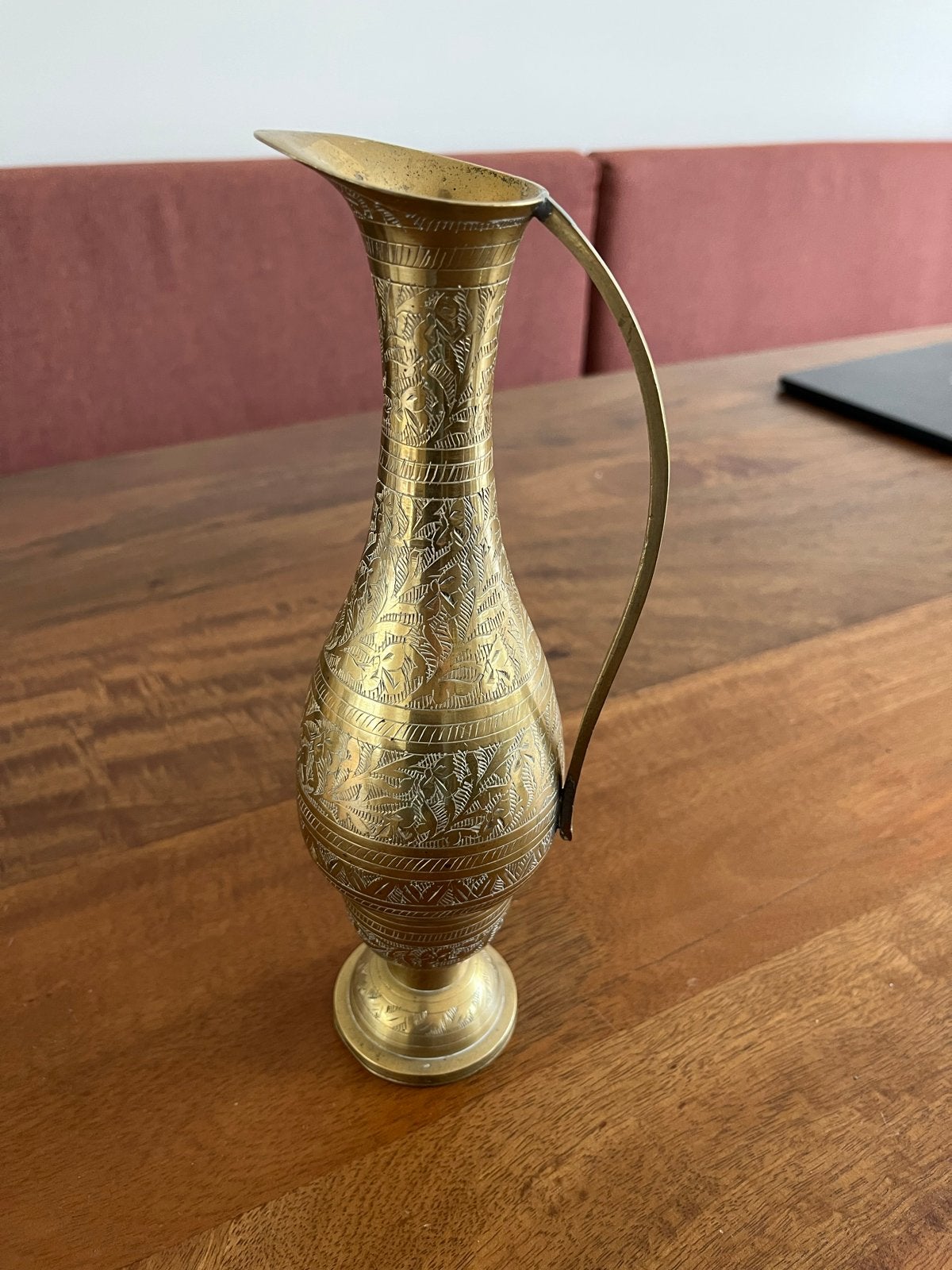 Vintage messing vaasje / karaf, Ophalen of Verzenden, Koper