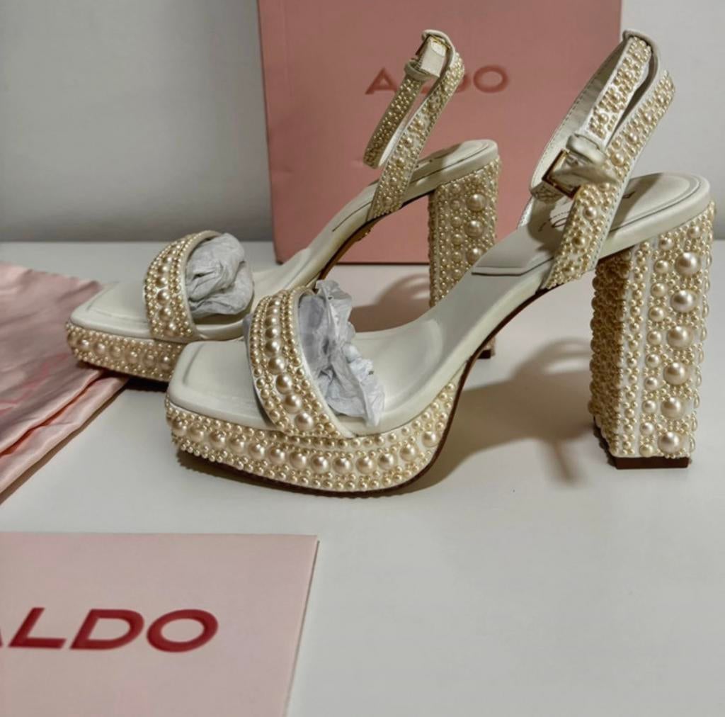 Hakken parels aldo, Kleding | Dames, Schoenen, Beige, Nieuw, Ophalen of Verzenden, Schoenen met hoge hakken