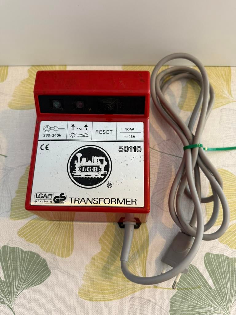 LGB 50110 Krachtige Trafo 90VA (5 Ampère), Transformator of Voeding, Gebruikt, Gelijkstroom, Ophalen of Verzenden