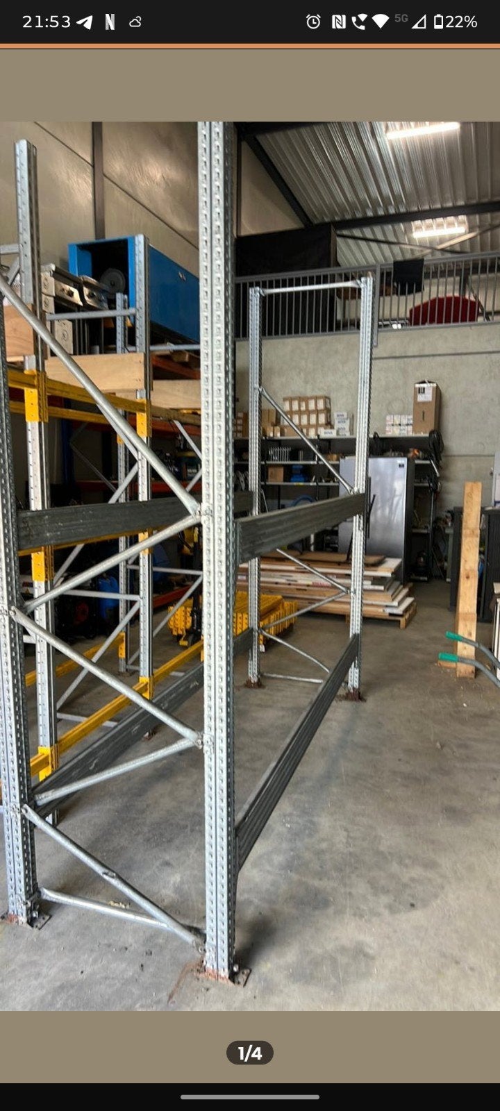 Palletstellingen 270x300x80cm - ca. 60 meter op voorraad, Zakelijke goederen, Kantoor en Winkelinrichting | Magazijn, Stelling en Opslag
