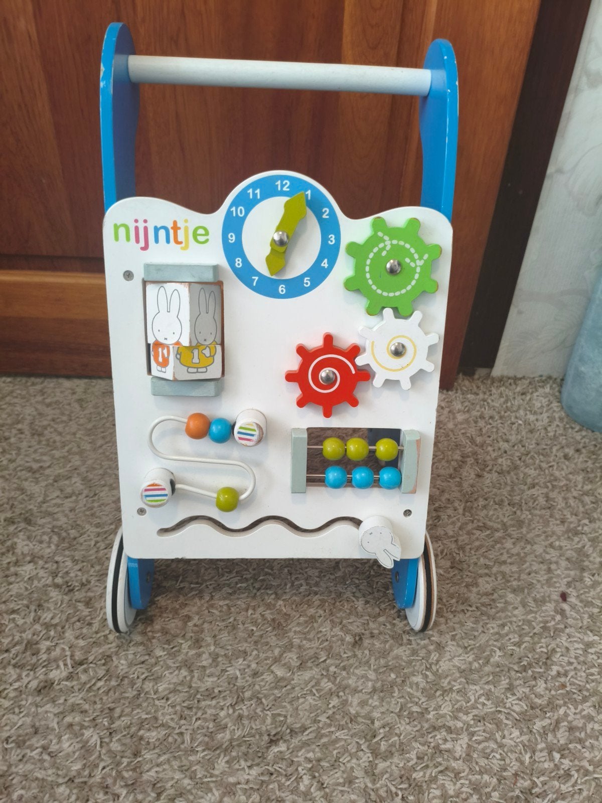 Nijntje Houten Loopwagen met Activiteitenpaneel, Kinderen en Baby's, Ophalen, Gebruikt, Overige typen, Met wieltjes