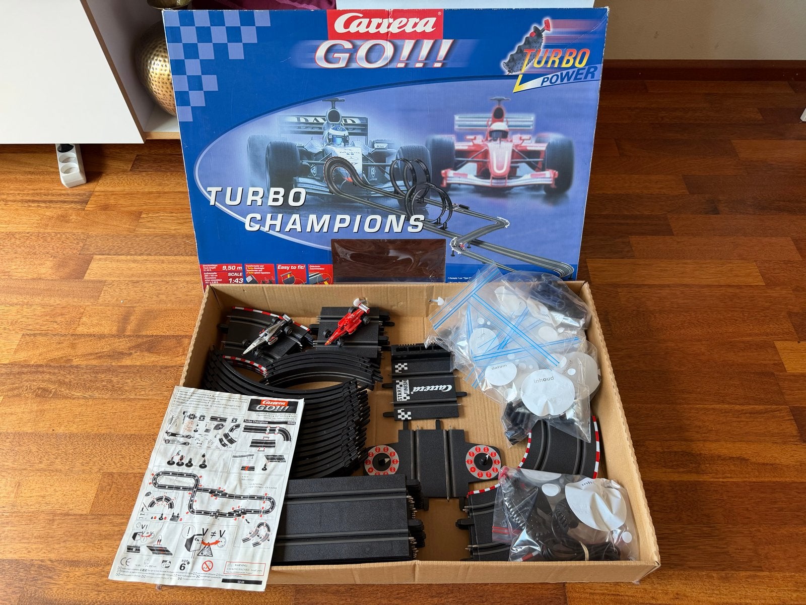 Carrera GO!!! Turbo Champions Racebaan met loopings, Racebaan, Carrera, Ophalen of Verzenden, Zo goed als nieuw