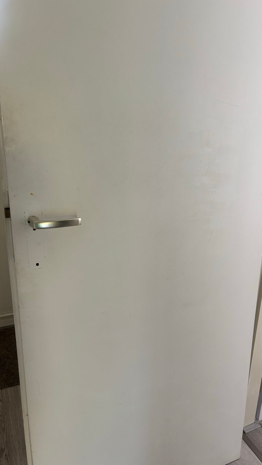 Witte binnendeur met klink - Gebruikt, Ophalen, Gebruikt, 80 tot 100 cm, Binnendeur