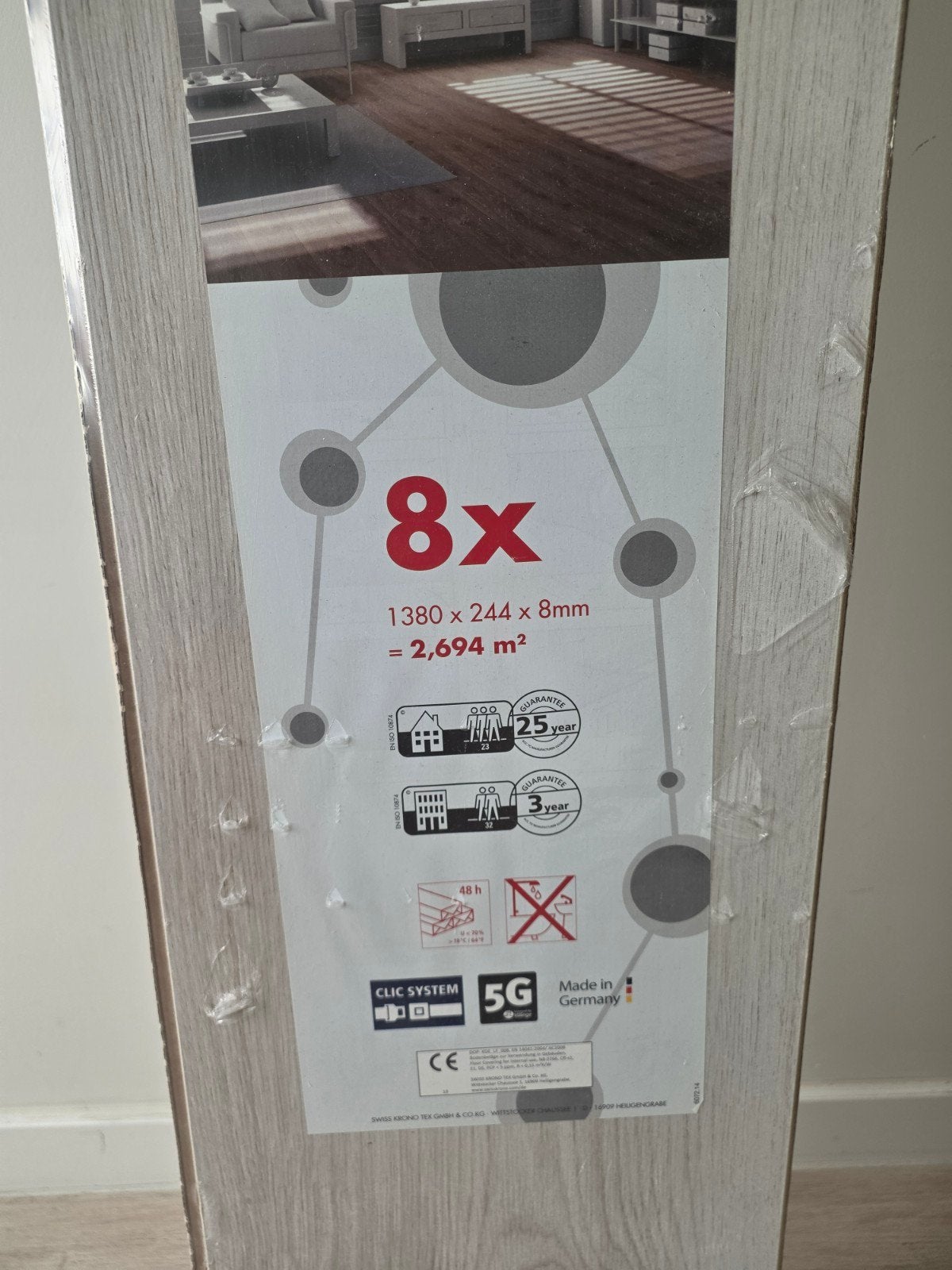 Laminaat Surprise Plus V4 Millennium Oak White 3 dozen, Doe-het-zelf en Verbouw, Vloerdelen en Plavuizen, Ophalen, 50 tot 150 cm