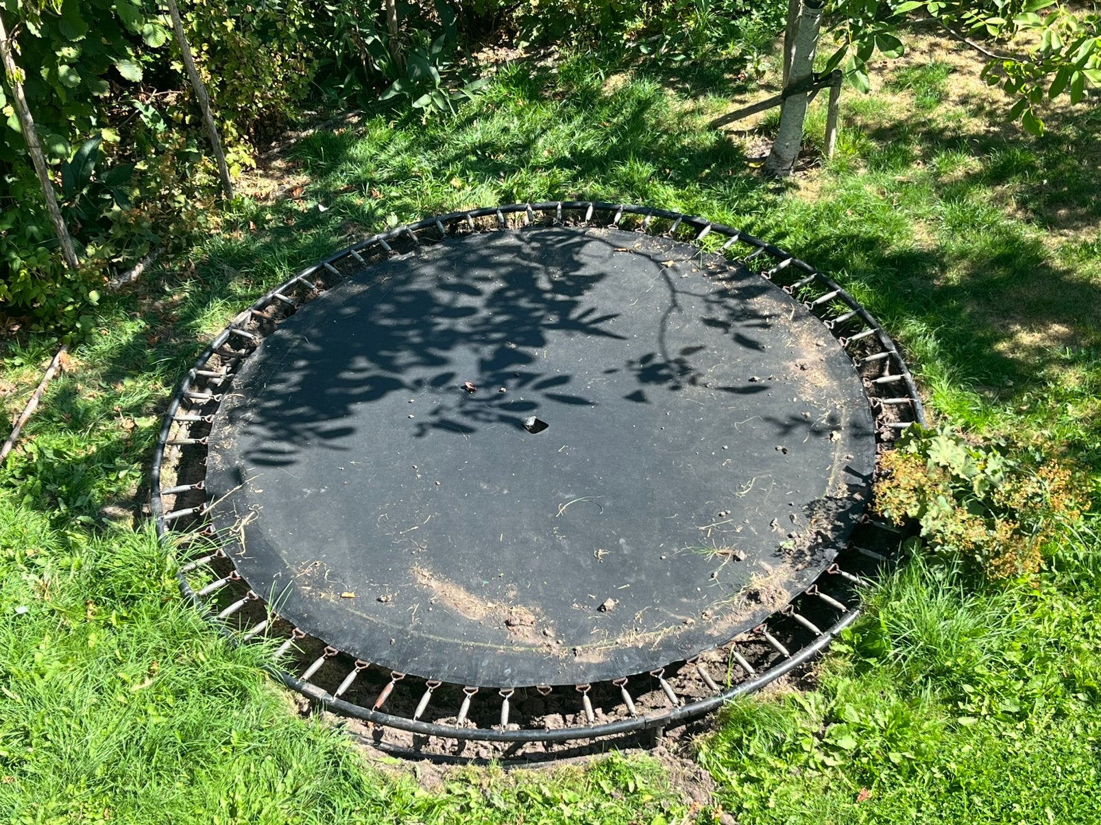 Gratis: grote trampoline, Ophalen, Gebruikt